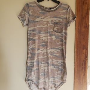 Camo tshirt style dress